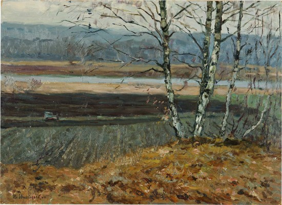Никольский Валентин Михайлович. Осенний пейзаж